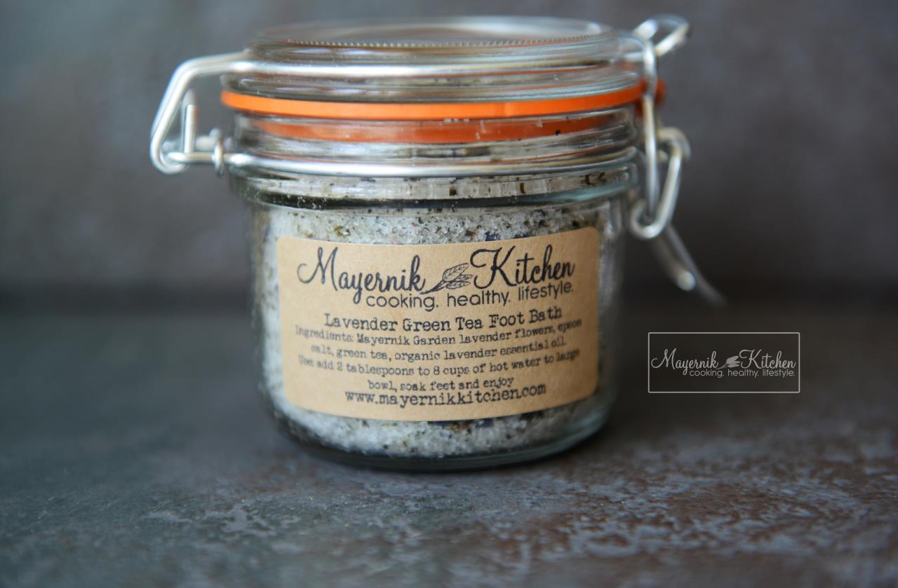 Homemade Lavender Green Tea Foot Bath - Mayernik Kitchen