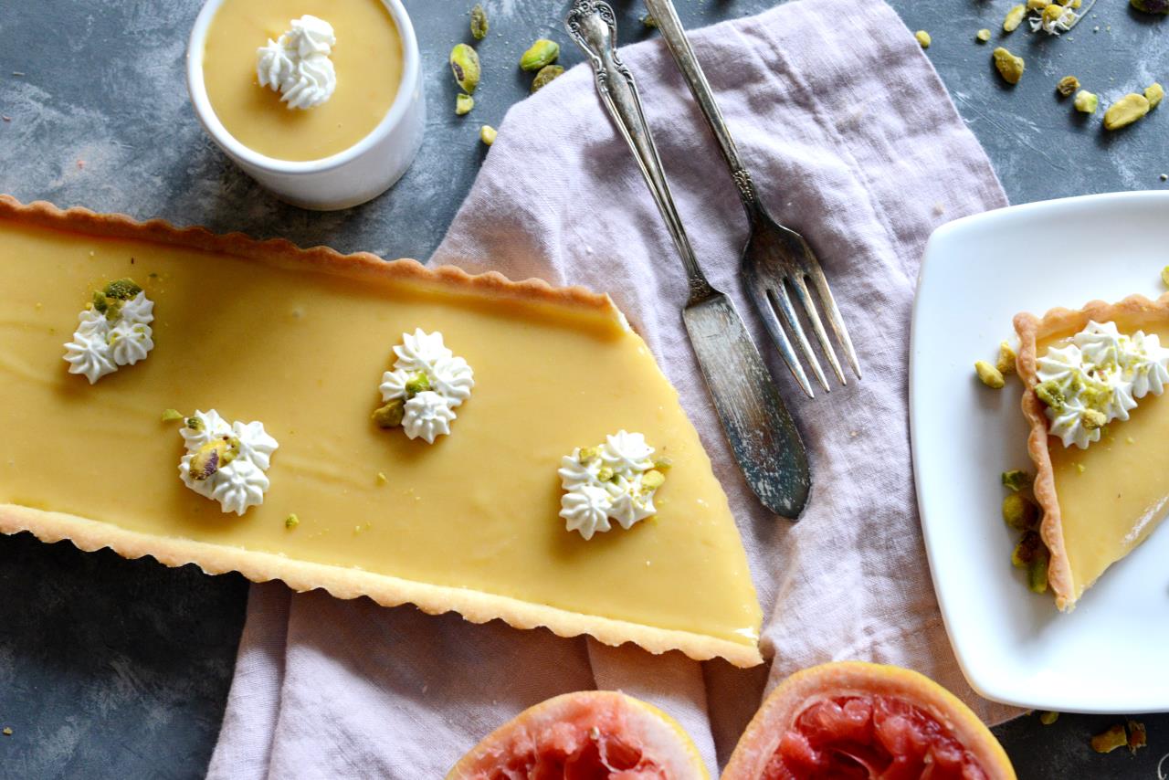 Grapefruit Curd Tart