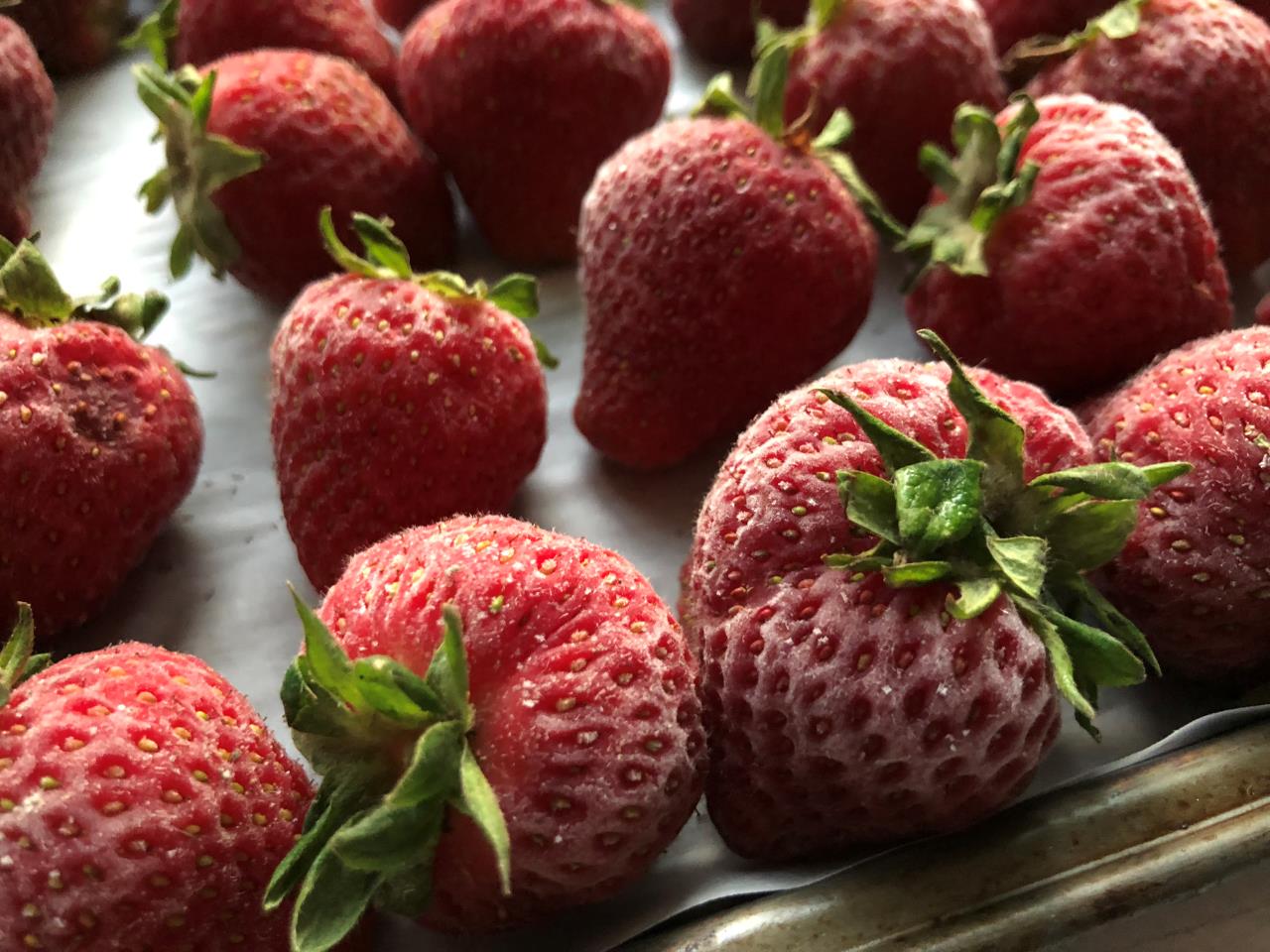 Frozen Strawberries - Preserving - New Jersey Farm