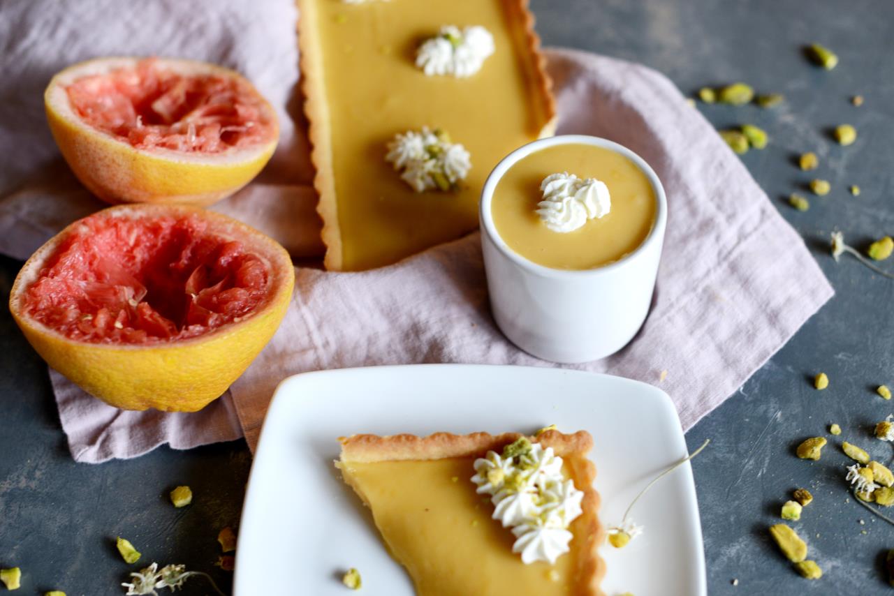 Grapefruit Curd Tart - Food Photography - Mayernik Kitchen