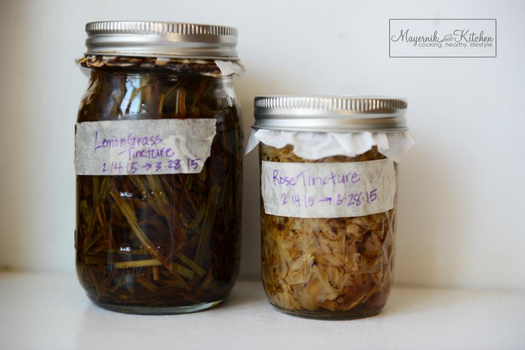 Lemongrass Tincture - Rose Tincture - Mayernik Kitchen 