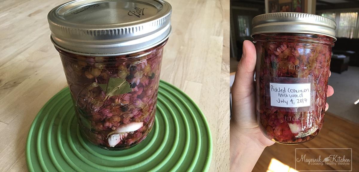 Pickled Common Milk Weed - Quart Mason Jar - Mayernik Kitchen