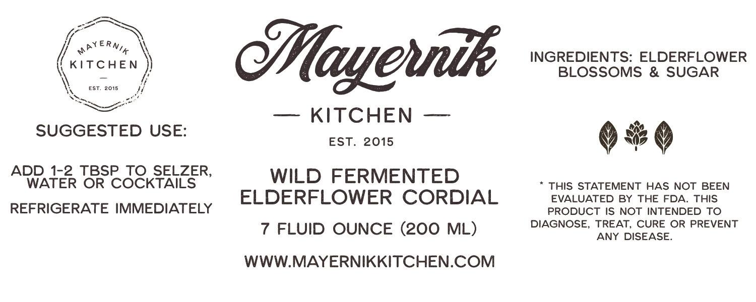 Wild Fermented Elderflower Cordial