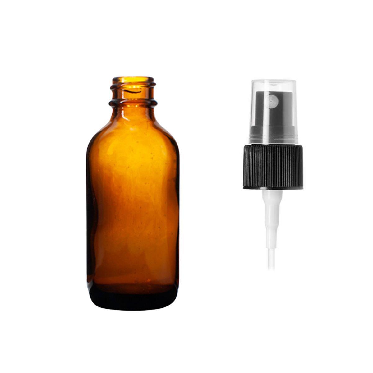 2 oz Amber Glass Bottle with Spray Top